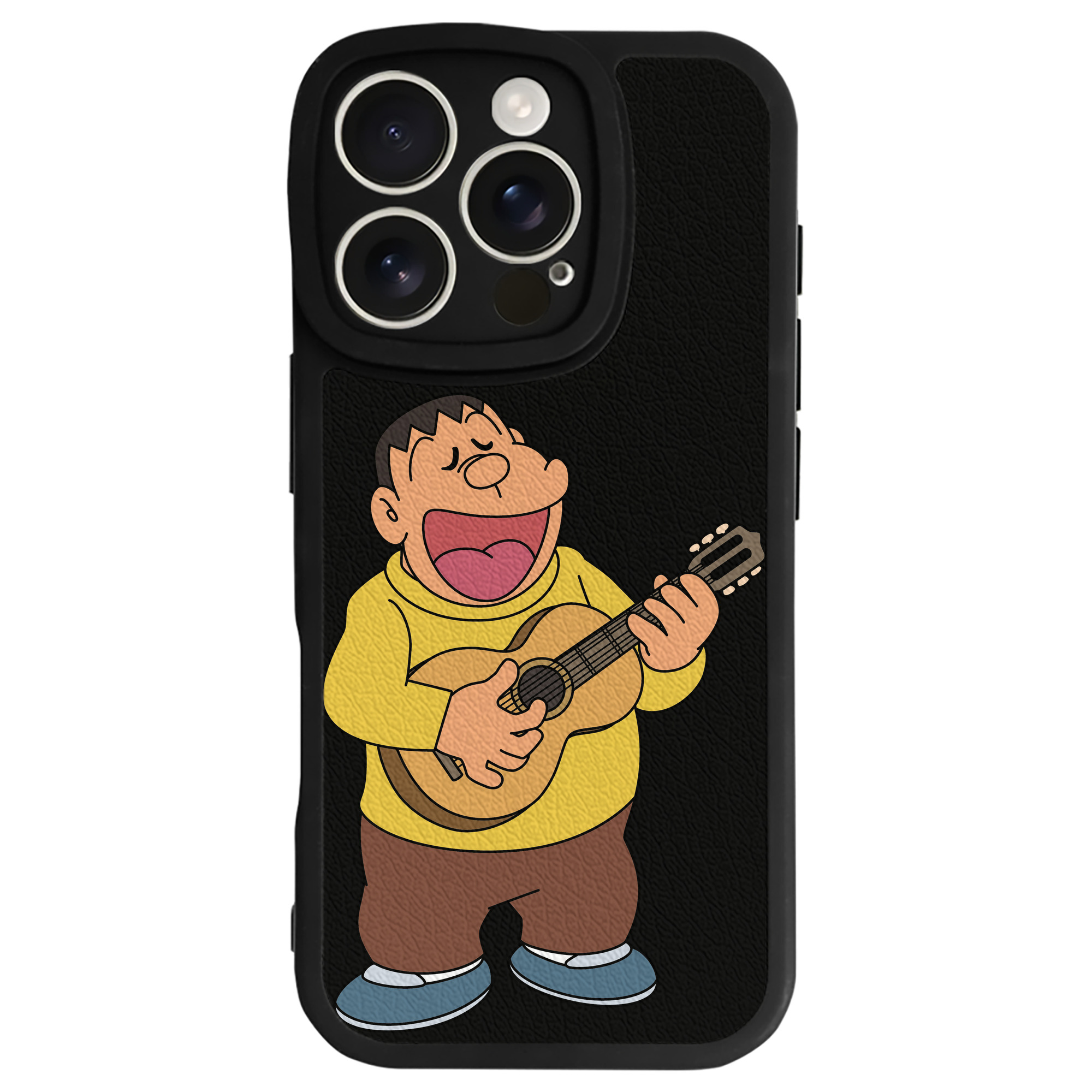 （画像用） ドラえもん 剛田武 Doraemon Gouta Takeshi 【iPhone 16シリーズ対応】シリコンスマホケース（レザー調） 材質：シリコン